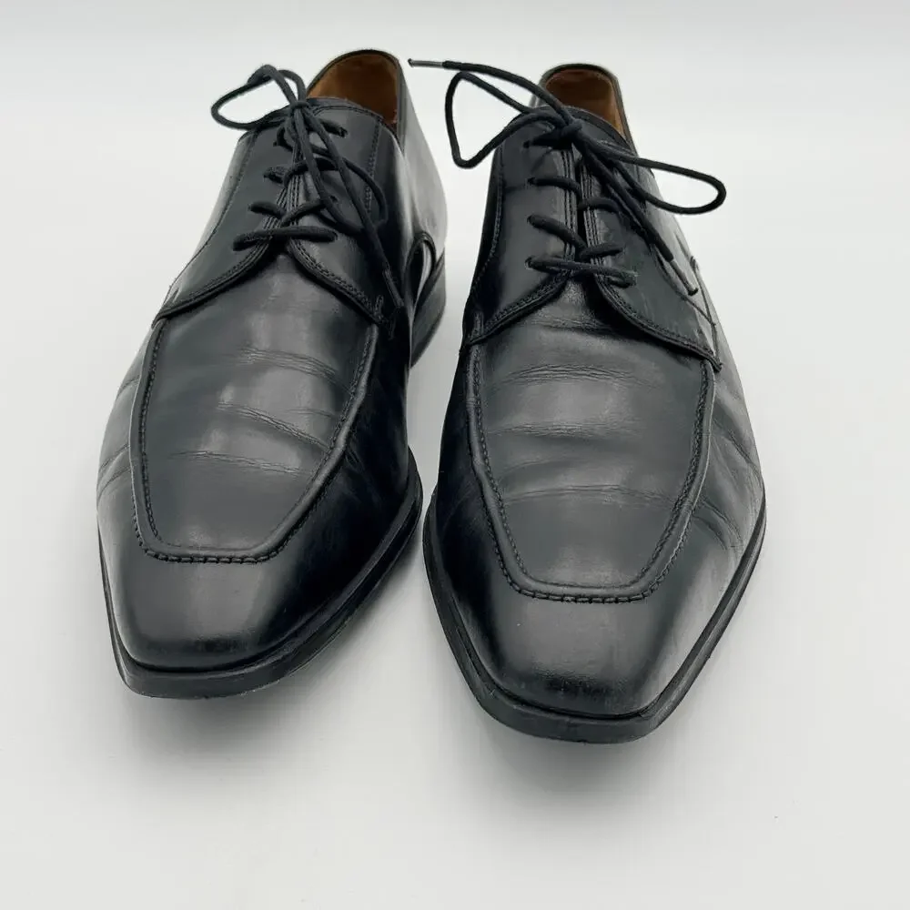 Magnanni for Neiman Marcus Black Leather Oxfords 11 M